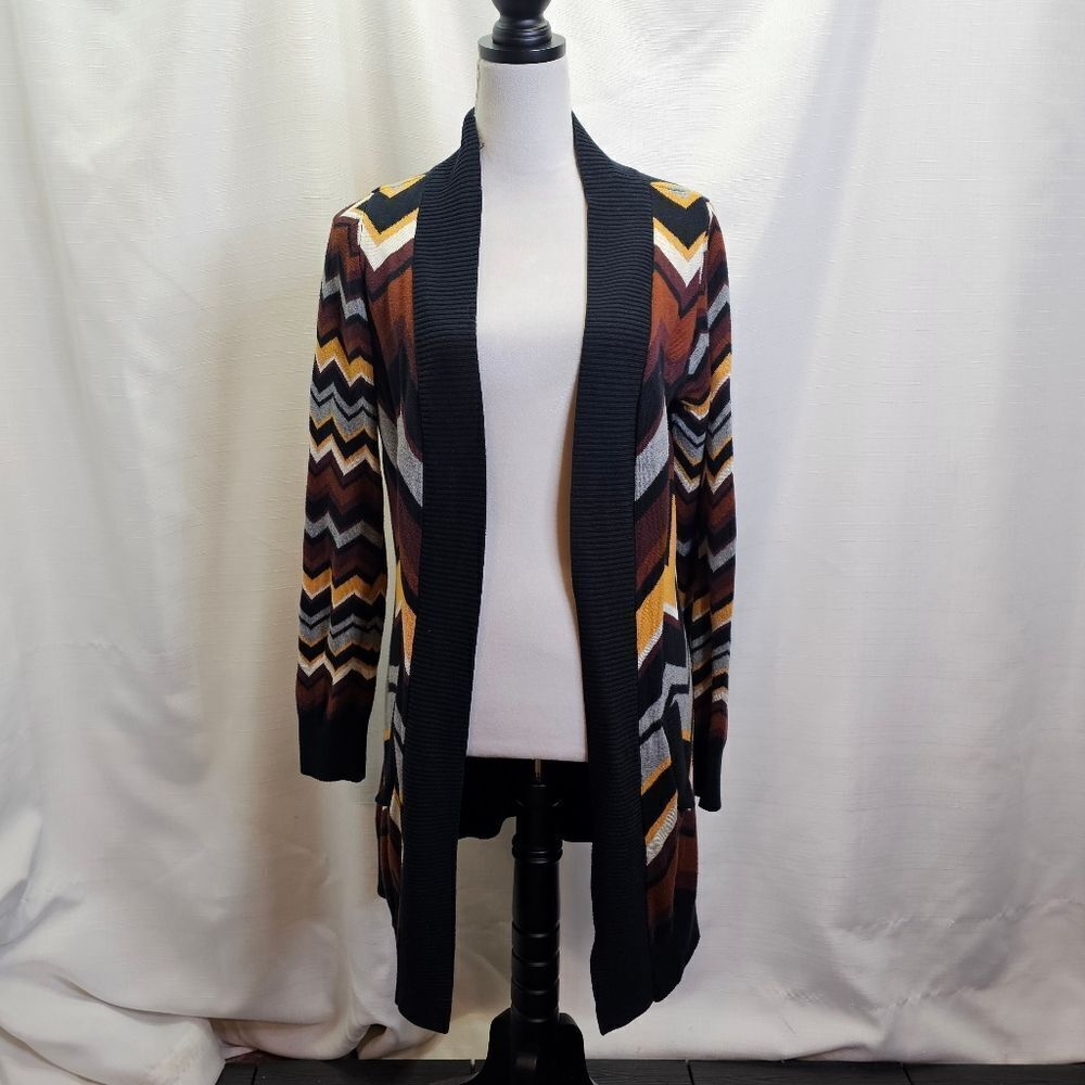 Missoni for Target Zig Zag Chevron Long Tunic Cardigan Sweater Size Medium - Picture 2 of 11
